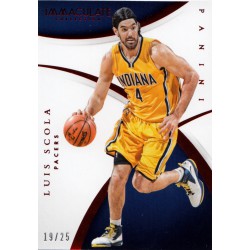 Panini Immaculate Collection 2014-2015 Base Red Luis Scola (Indiana Pacers)